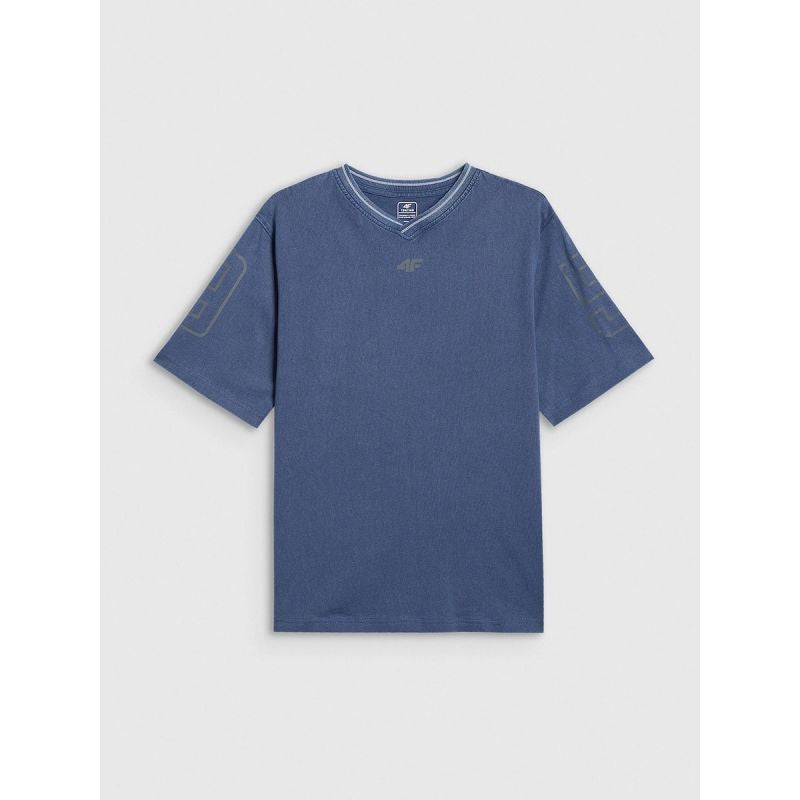 4F Boy's loose T-shirt with print 158/164 gyerek póló