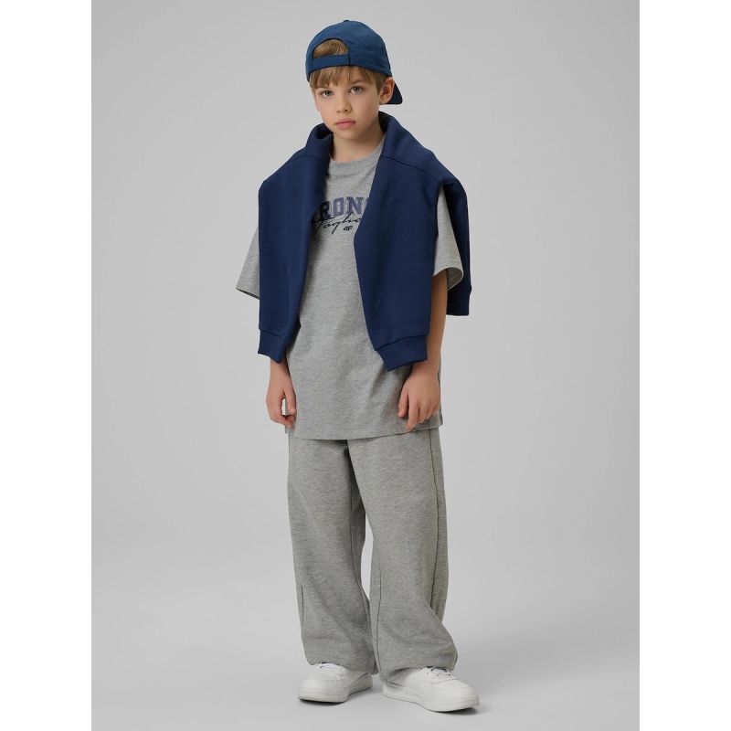 4F Boy's loose T-shirt with print 158/164 gyerek póló