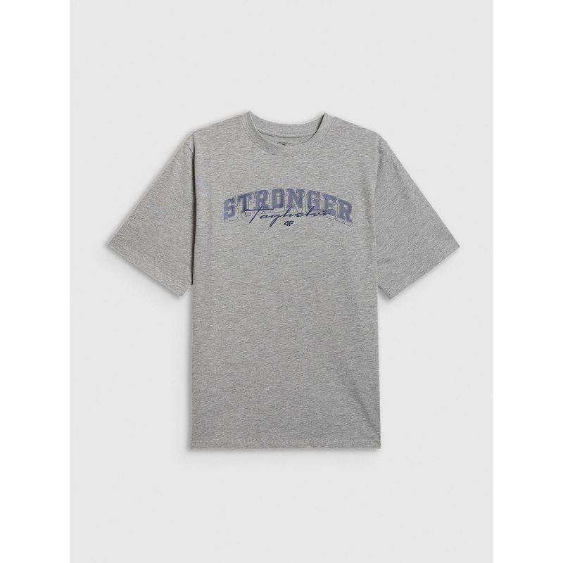 4F Boy's loose T-shirt with print 158/164 gyerek póló