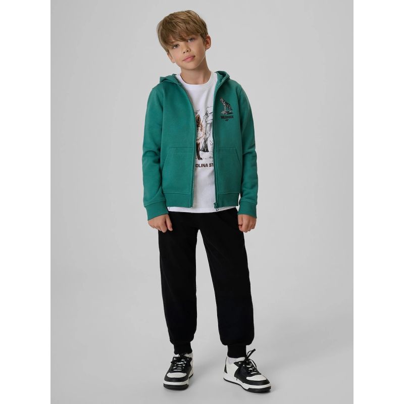 4F Boy's regular hooded sweatshirt gyerek kapucnis pulóver 4FJKAW26TSWSM3153-46S