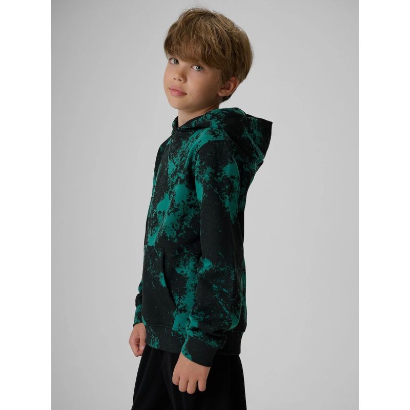 4F Boy's regular hooded sweatshirt gyerek kapucnis pulóver 4FJKAW26TSWSM3154-90A