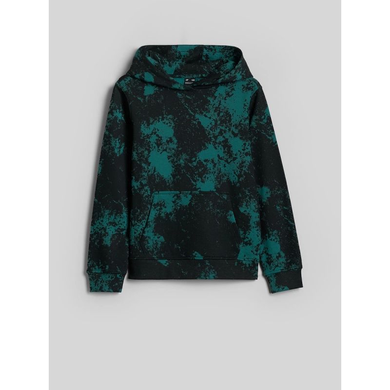 4F Boy's regular hooded sweatshirt gyerek kapucnis pulóver 4FJKAW26TSWSM3154-90A