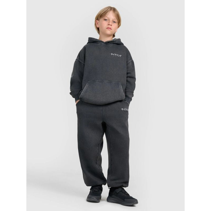 Boy's sweatshirt with hood, open, 4F gyerek 4FJRAW25TSWSM2344-22S