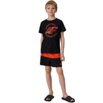 4F Boy's T-shirt M3284 deep 20S fekete gyerek póló 4FJWSS26TTSHM328420S