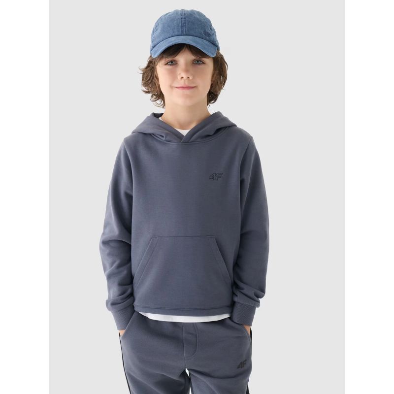 4f Boy's with hood, open, Junior Pulóver, gyerek 4FJWMM00TSWSM1292-25S