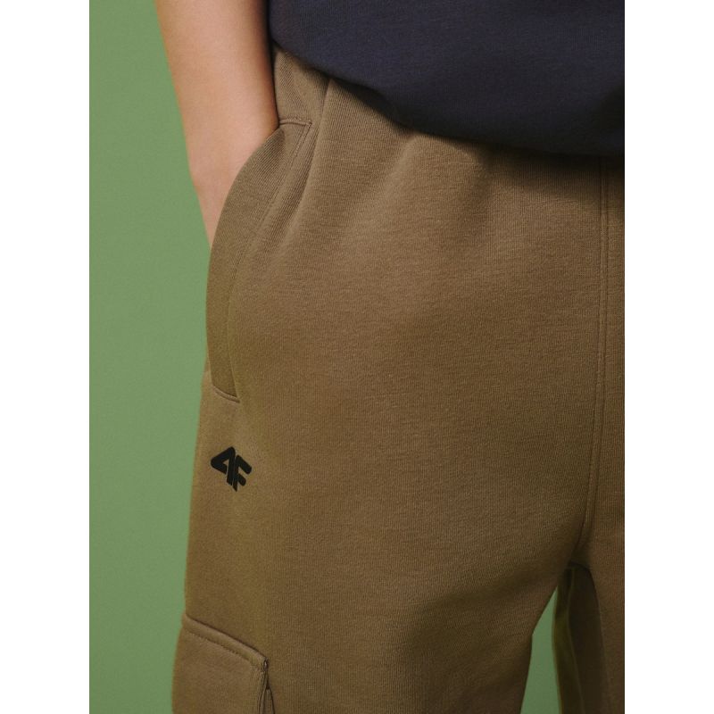 Boys' cargo sweatpants 4F gyerek