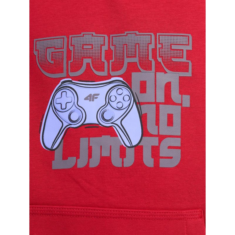 4F Boys’ Hoodie with Print gyerek kapucnis pulóver