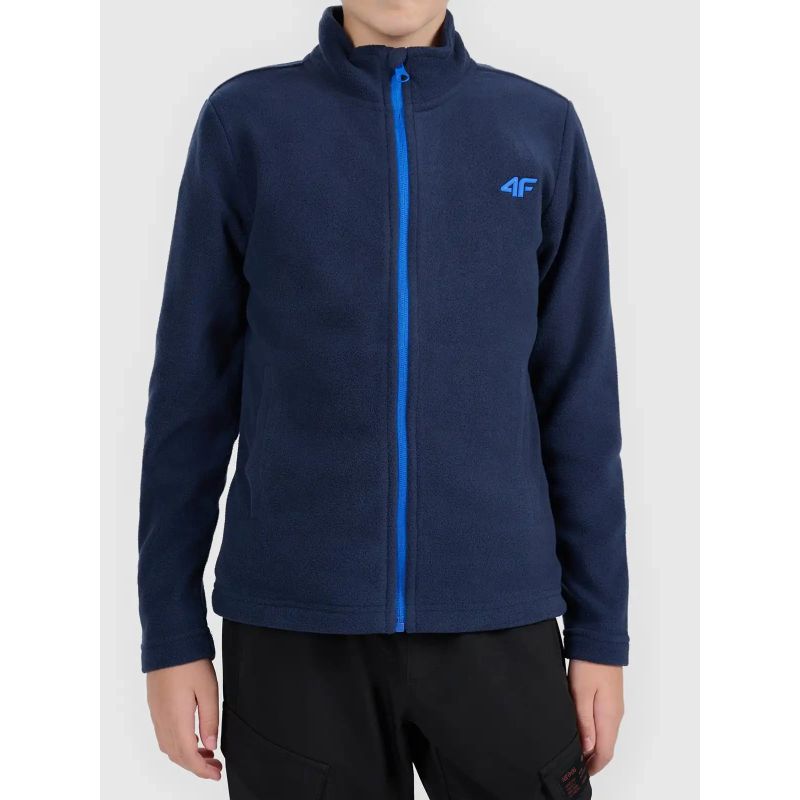 4F Boys' Hoodless Fleece gyerek polár pulóver