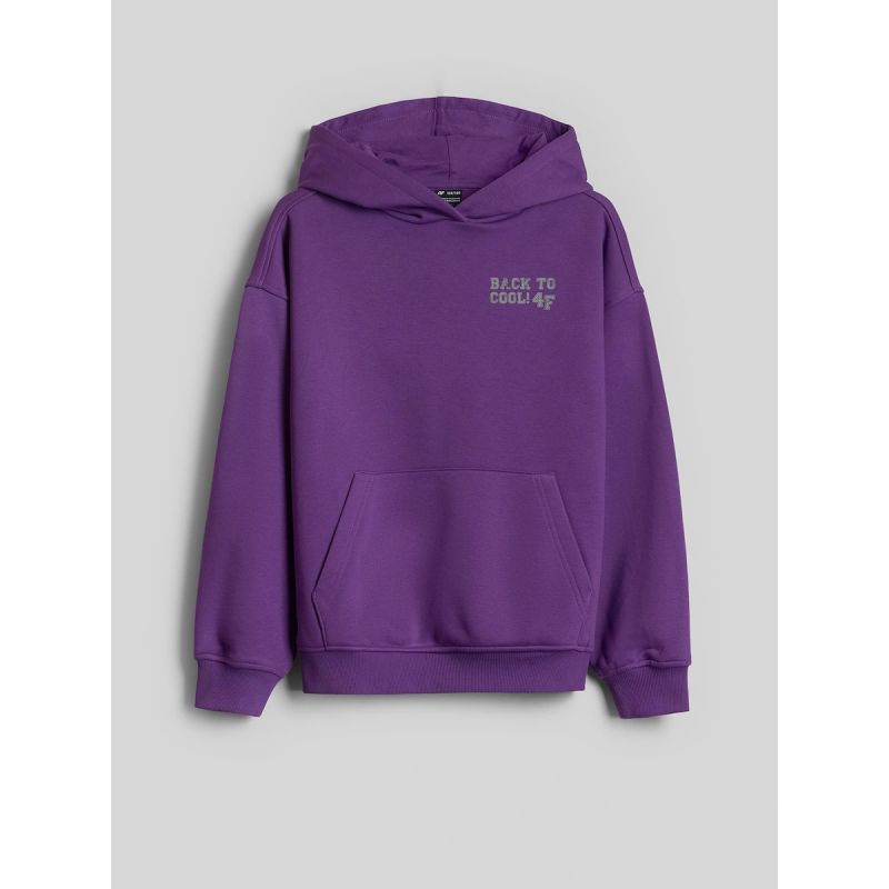 4F Boys’ Loose-Fit Hooded Sweatshirt gyerek kapucnis pulóver, 158/164
