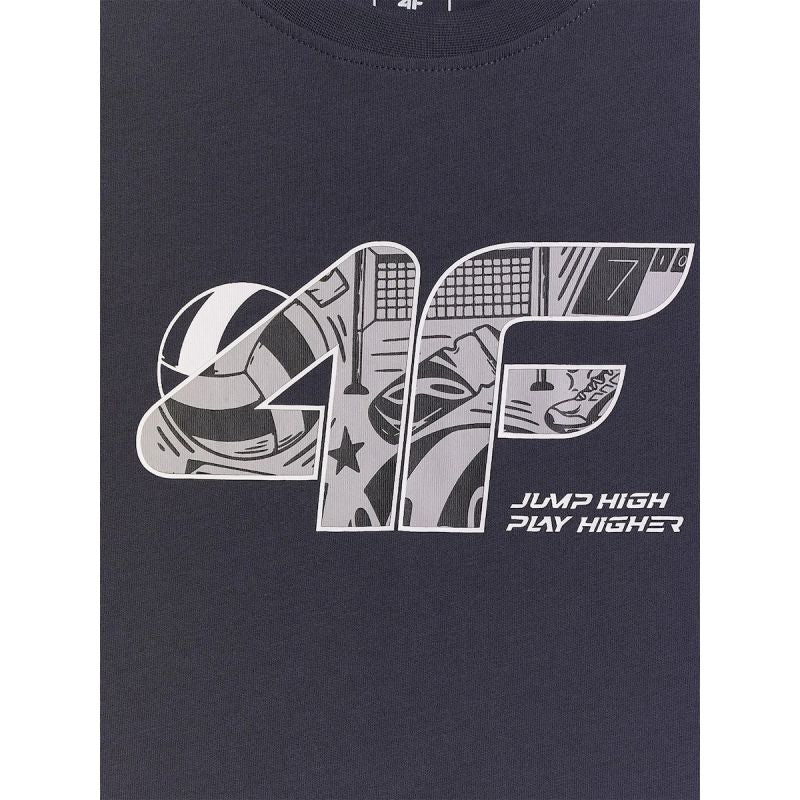 4F Boys' regular-fit graphic T-shirt gyerek póló 4FJRAW26TTSHM4349-22S