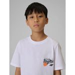 4F Boys' regular-fit printed T-shirt gyerek póló 4FJRAW26TTSHM4343-10S