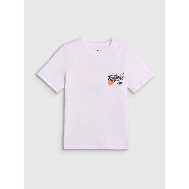 4F Boys' regular-fit printed T-shirt gyerek póló 4FJRAW26TTSHM4343-10S