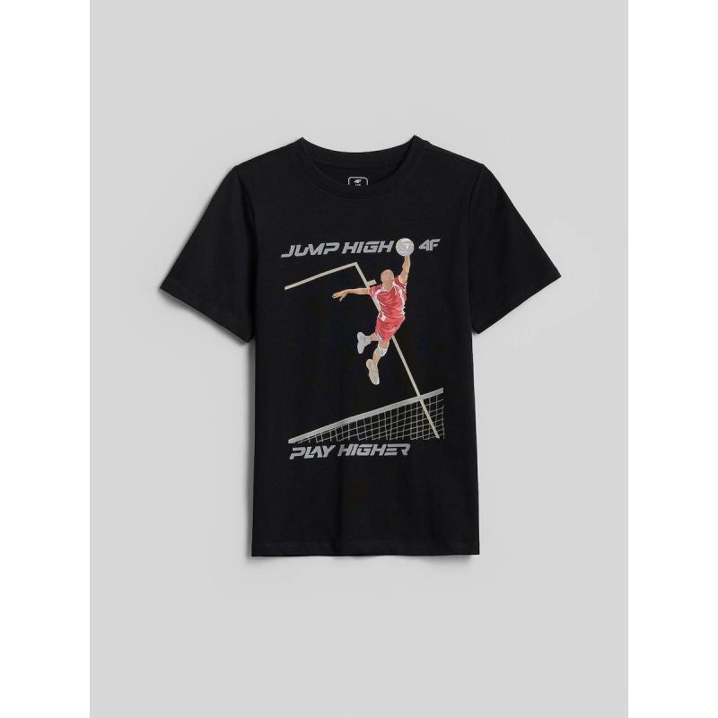 4F Boys' regular-fit printed T-shirt gyerek póló