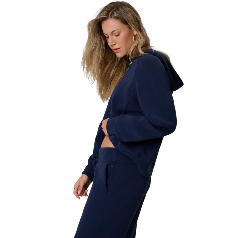4F F2663 Hoodie 31S női kapucnis pulóver, sötétkék