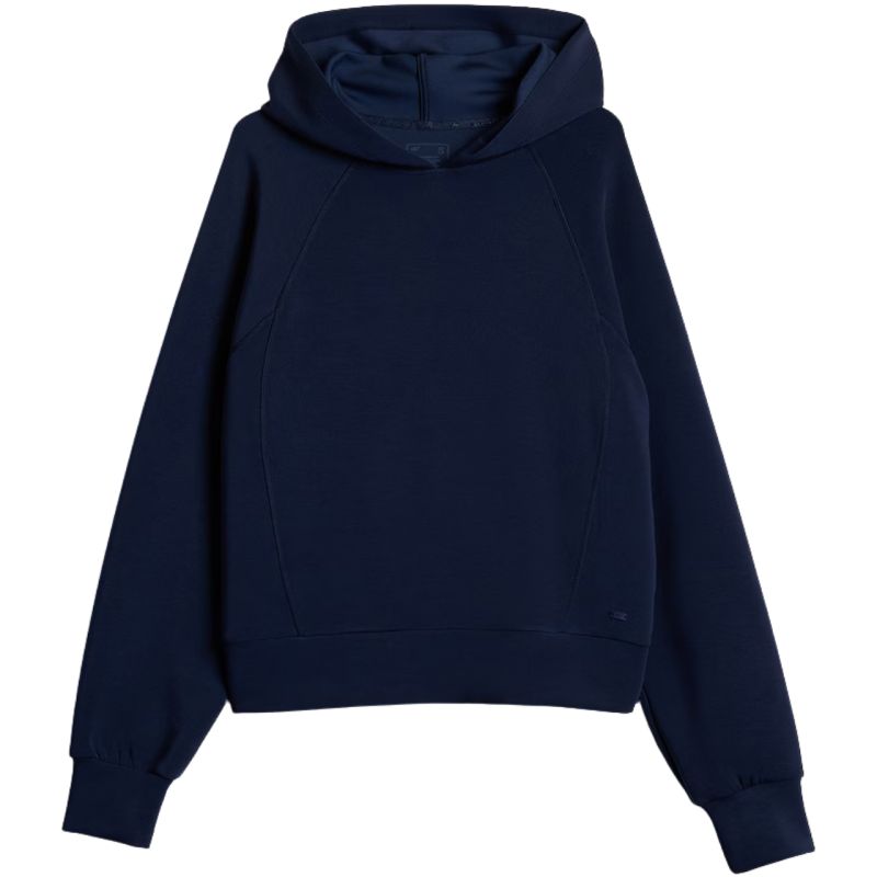 4F F2663 Hoodie 31S női kapucnis pulóver, sötétkék