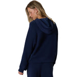 4F F2663 Hoodie 31S női kapucnis pulóver, sötétkék