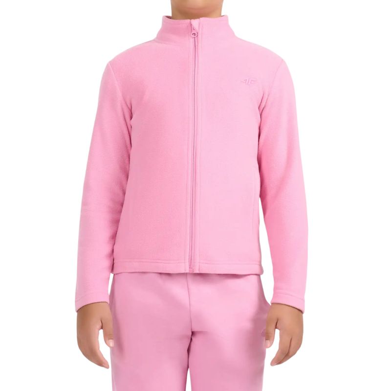 4F F472 Girls’ Fleece Jacket, 54S gyerek dzseki, rózsaszín