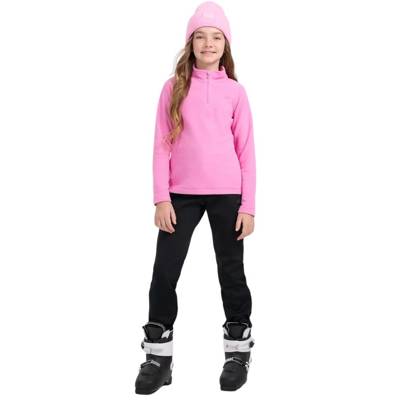 4f Fleece sweatshirt for girls F060 fuchsia gyerek 4FJWAW25UFLEF06055S