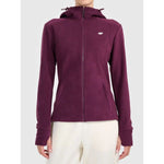 4F fleece with a hood, zip-up, női polár pulóver