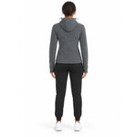 4F fleece with a hood, zip-up, női polár pulóver