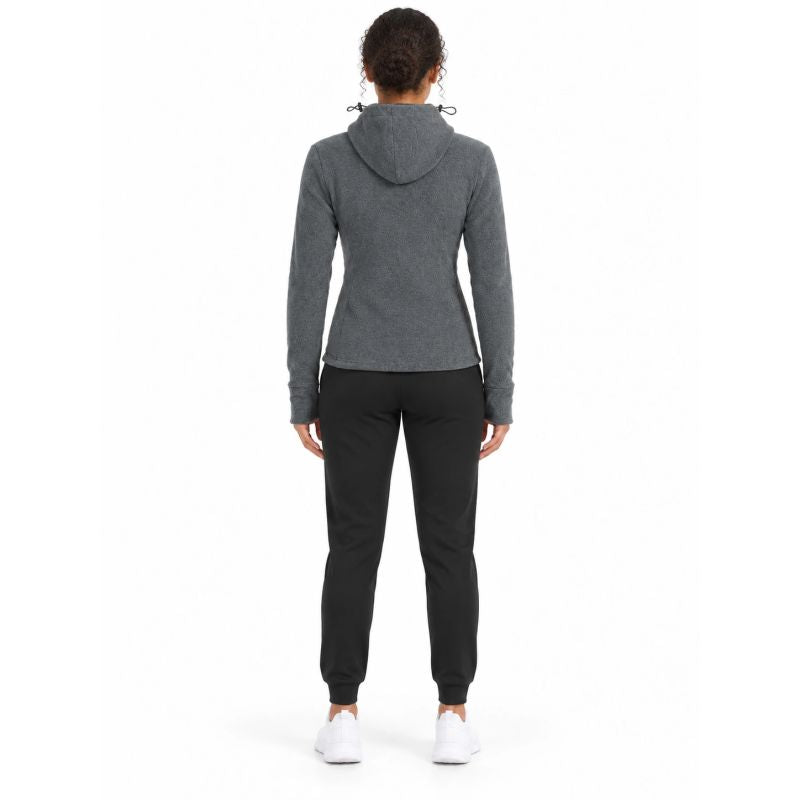 4F fleece with a hood, zip-up, női polár pulóver