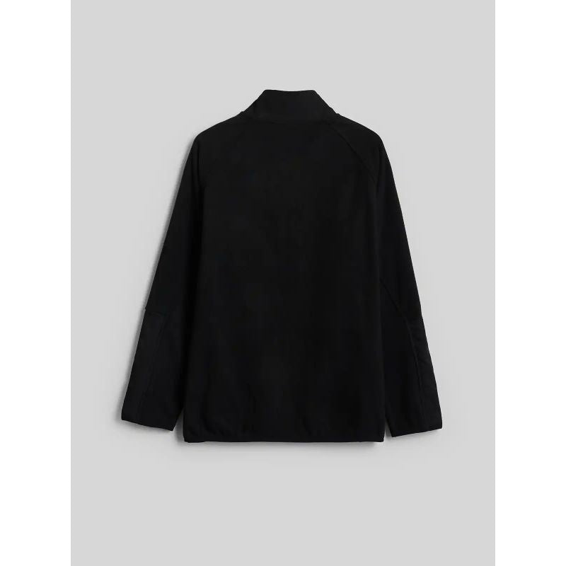 4F fleece with a stand-up collar and a softshell panel férfi polár pulóver