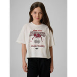 4F Girls' boxy T-shirt with print gyerek póló, 158/164 4FJRAW26TTSHF4239-11S