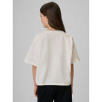 4F Girls' boxy T-shirt with print gyerek póló, 158/164 4FJRAW26TTSHF4239-11S