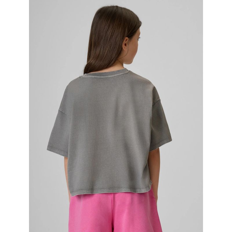 4F Girls' boxy T-shirt with print gyerek póló, 158/164 4FJRAW26TTSHF4239-22S