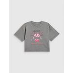4F Girls' boxy T-shirt with print gyerek póló, 158/164 4FJRAW26TTSHF4239-22S