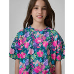 4F Girls' boxy T-shirt with print gyerek póló, 158/164 4FJRAW26TTSHF4243-90A
