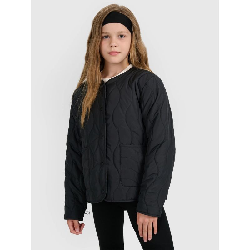 Girls' down jacket with synthetic filling 4F Női 4FJRAW25TDJAF0767-20S