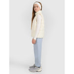 Girls' down vest with synthetic filling 4F gyerek mellény 4FJRAW25TVJAF323-11S