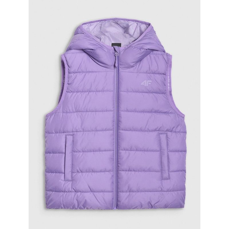 4f Girls' down vest with synthetic filling Egyéb Női 4FJRAW25TVJAF322-51S