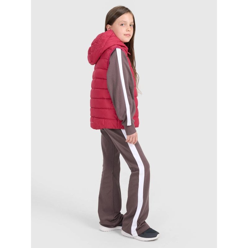 4f Girls' down vest with synthetic filling Egyéb Női 4FJRAW25TVJAF322-54S