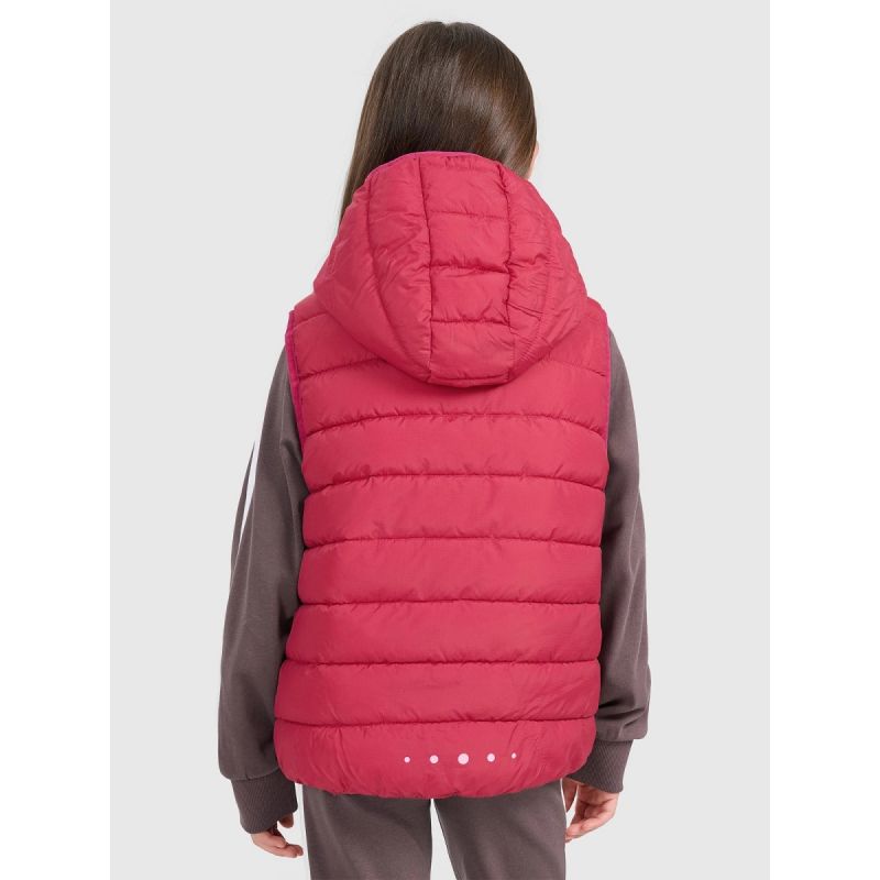 4f Girls' down vest with synthetic filling Egyéb Női 4FJRAW25TVJAF322-54S