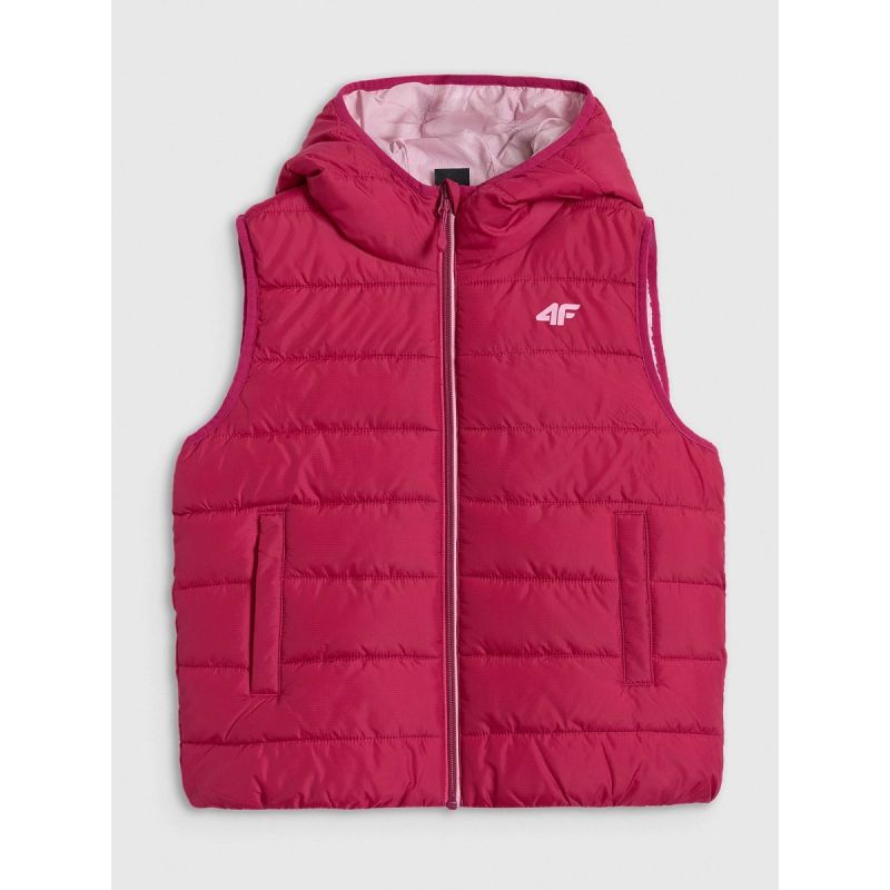 4f Girls' down vest with synthetic filling Egyéb Női 4FJRAW25TVJAF322-54S