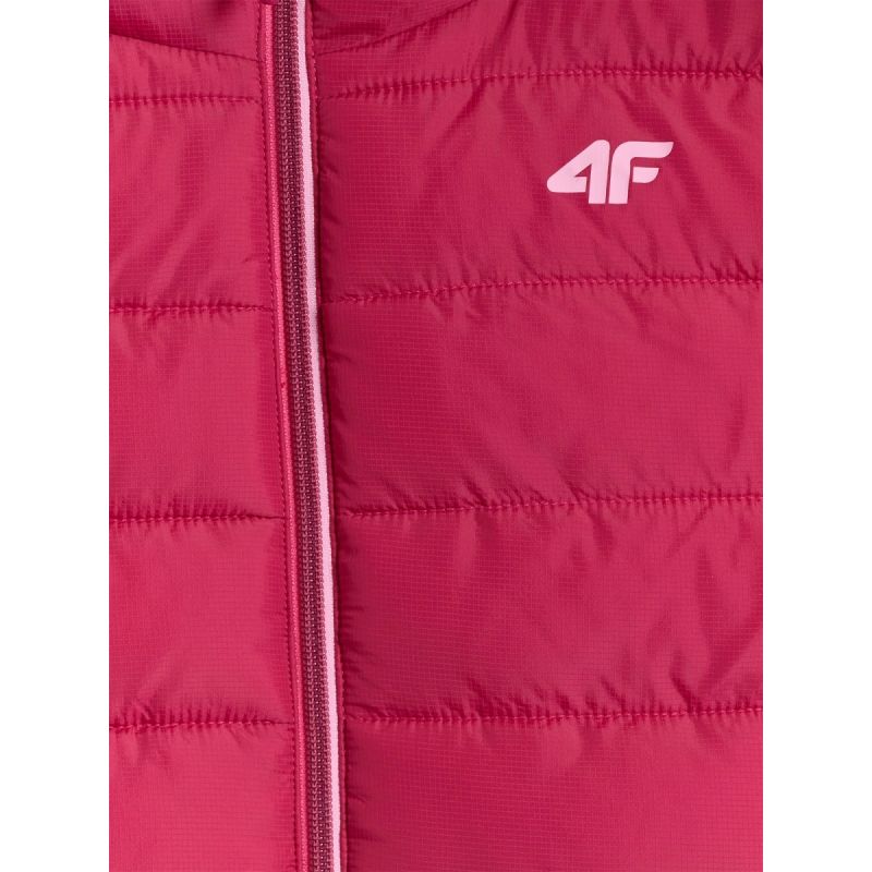 4f Girls' down vest with synthetic filling Egyéb Női 4FJRAW25TVJAF322-54S