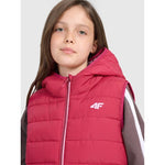 4f Girls' down vest with synthetic filling Egyéb Női 4FJRAW25TVJAF322-54S