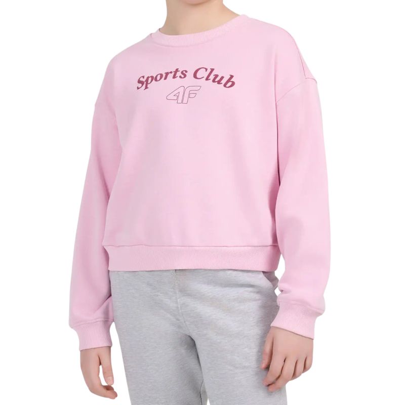 4F Girls’ F2708 Sweatshirt, Light 56S gyerek pulóver, rózsaszín