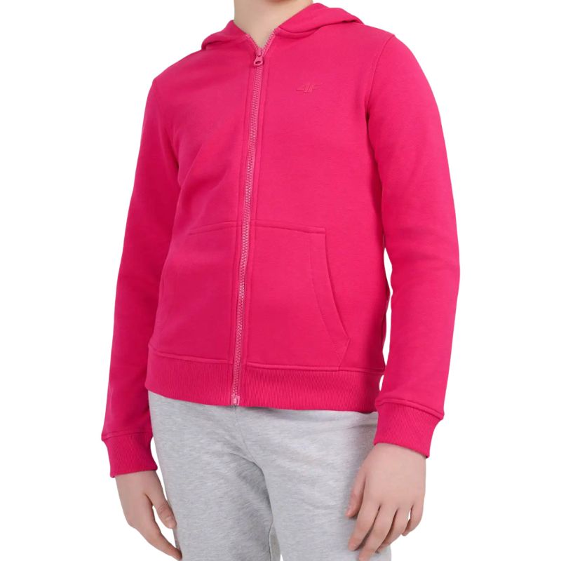 4F Girls' F2765 Fuchsia Hoodie 55S gyerek kapucnis pulóver