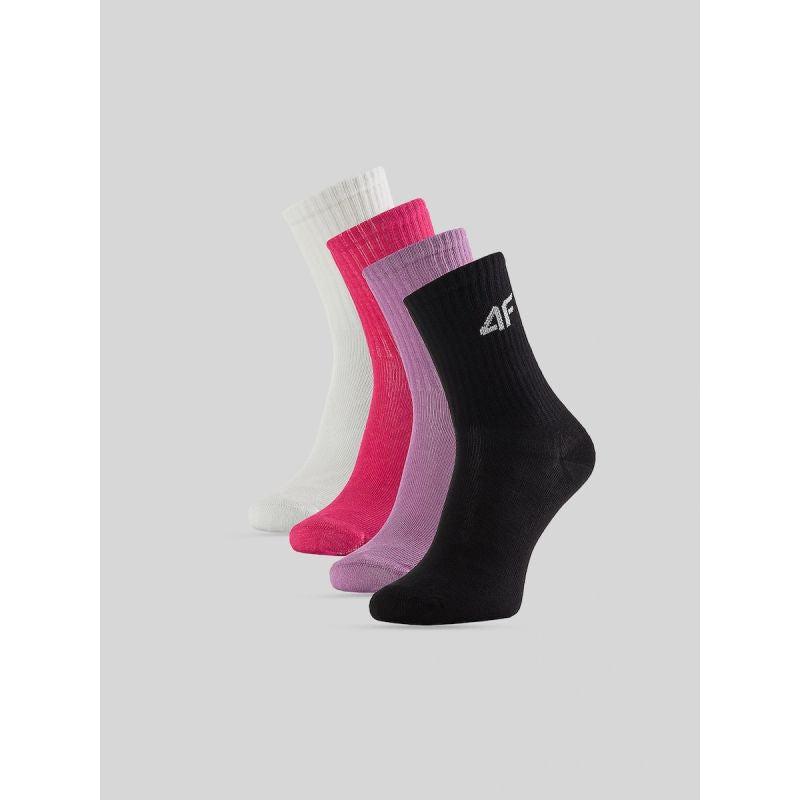 4F Girls’ Long Socks (4-Pack) zokni 4FJRAW26USOCF1010-91S
