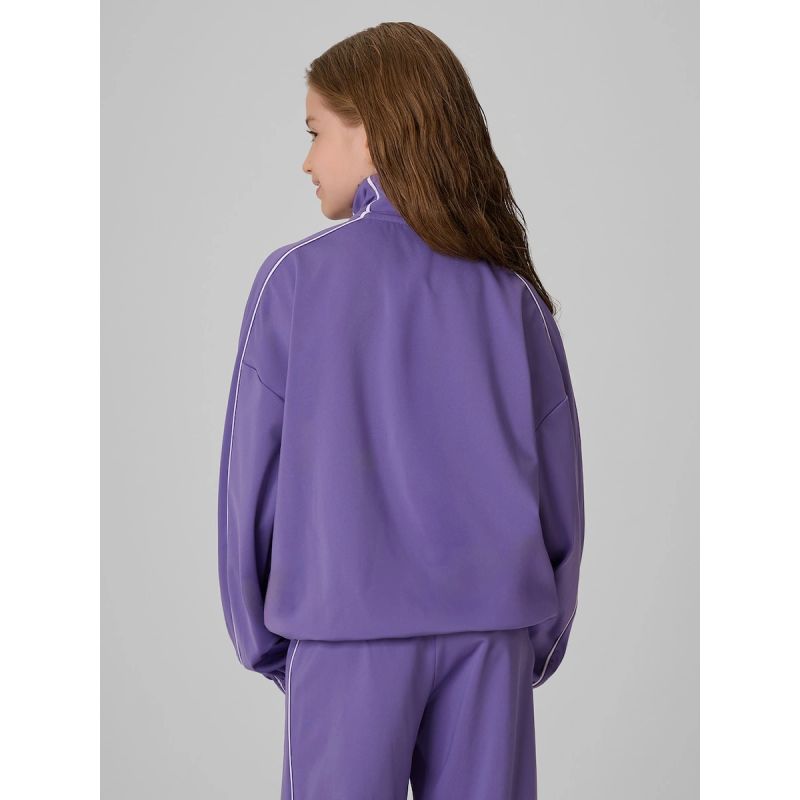4F Girls' loose sports sweatshirt without hood 158/164 gyerek kapucnis pulóver 4FJRSS26TSWSF3057-51S
