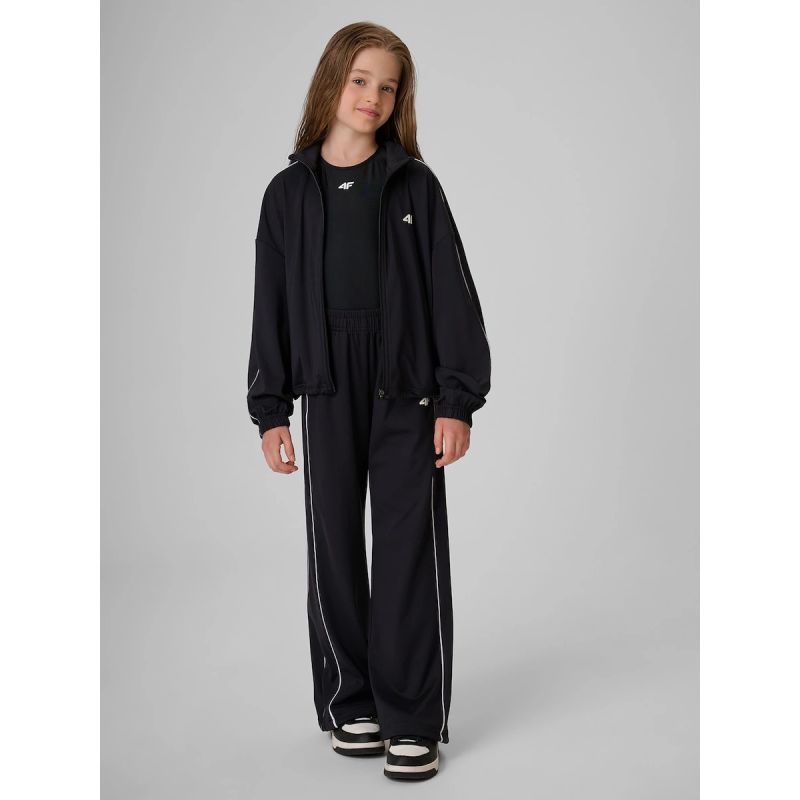4F Girls' loose sports sweatshirt without hood 158/164 gyerek kapucnis pulóver 4FJRSS26TSWSF3057-20S