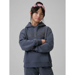 4F Girls' loose sweatshirt with hood 158/164 gyerek kapucnis pulóver 4FJRSS26TSWSF2627-22S