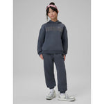 4F Girls' loose sweatshirt with hood 158/164 gyerek kapucnis pulóver 4FJRSS26TSWSF2627-22S
