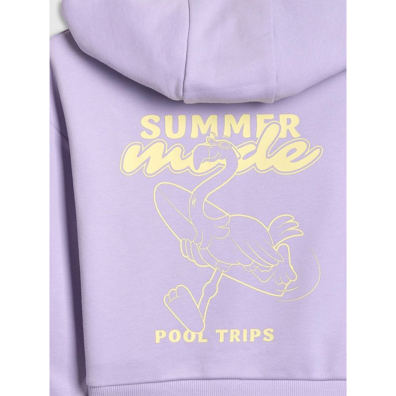 4F Girls' loose sweatshirt with hood 158/164 gyerek pulóver
