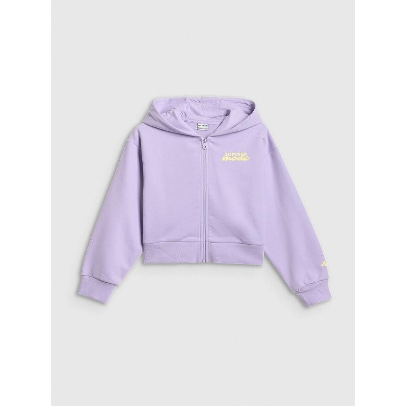 4F Girls' loose sweatshirt with hood 158/164 gyerek pulóver