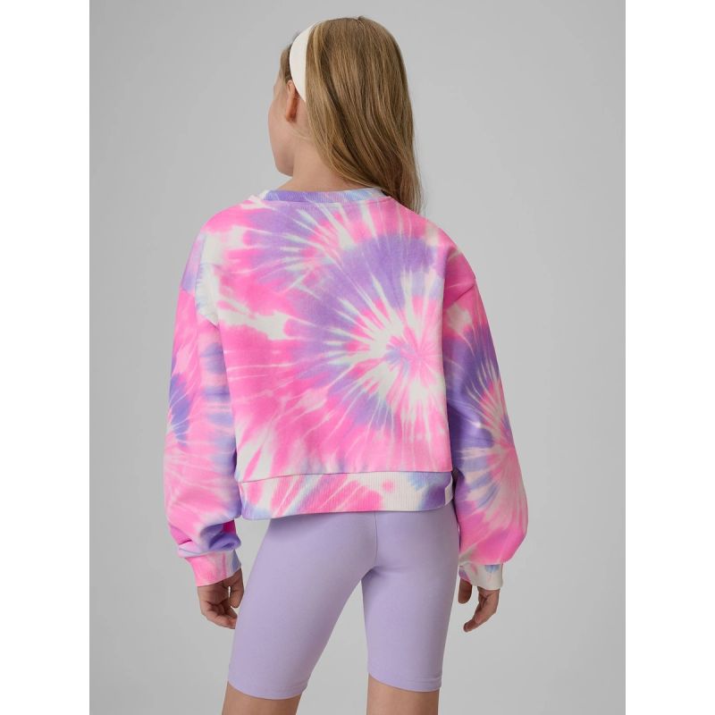 4F Girls' loose sweatshirt without hood 158/164 gyerek kapucnis pulóver 4FJRSS26TSWSF2935-90A