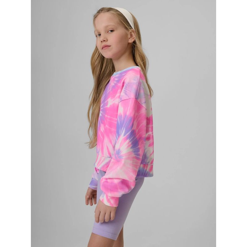 4F Girls' loose sweatshirt without hood 158/164 gyerek kapucnis pulóver 4FJRSS26TSWSF2935-90A